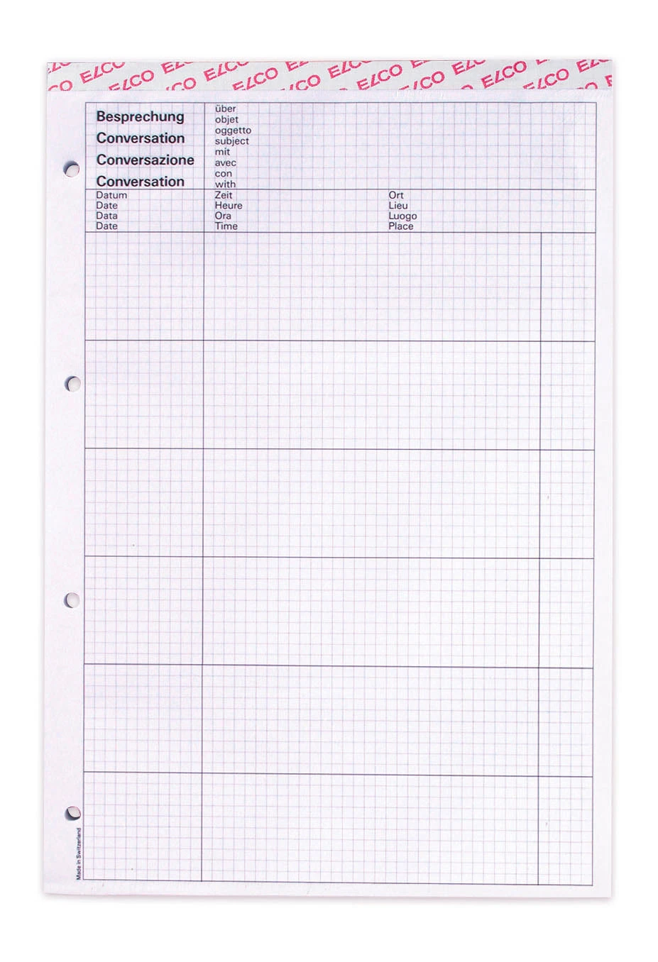 ELCO Bloc-notes perf. A4