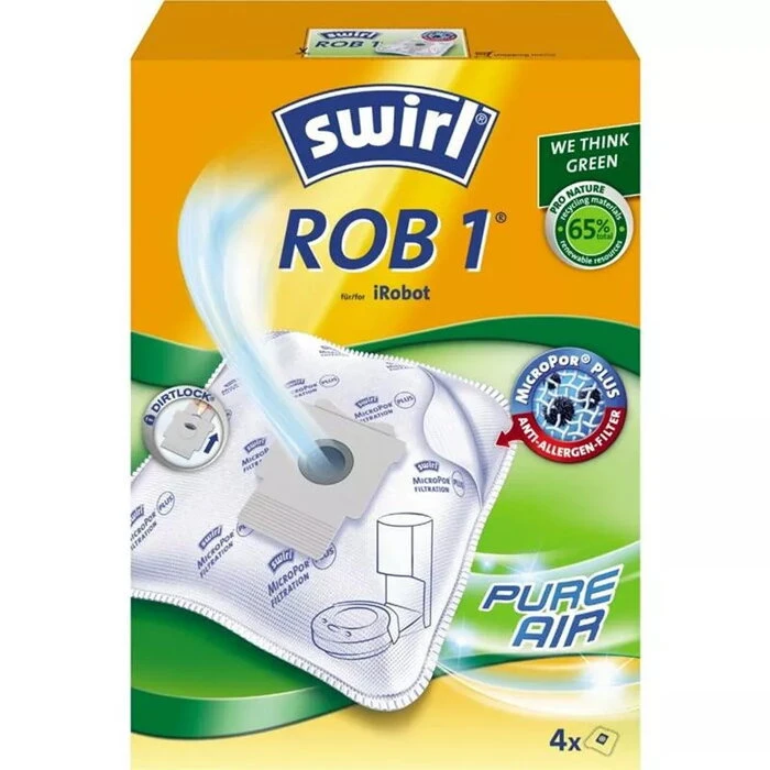 SWIRL Sac aspirateur ROB 1 EcoPor 4 pièces