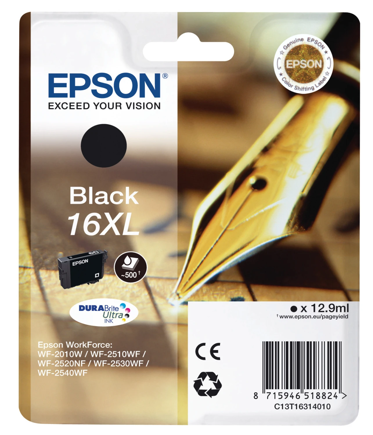 EPSON 16XL Tintenpatrone schwarz
