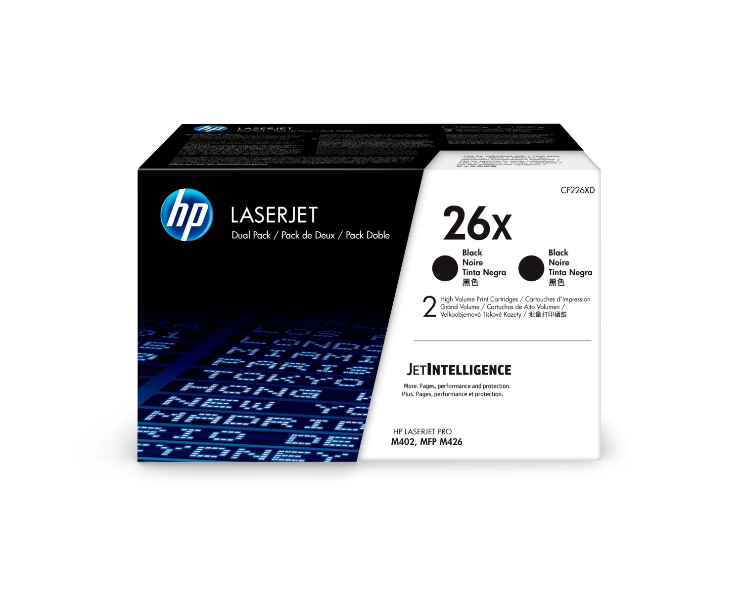 HP 26X Original Toner noir 2x 9'000 Pages Dual-Pack CF226XD