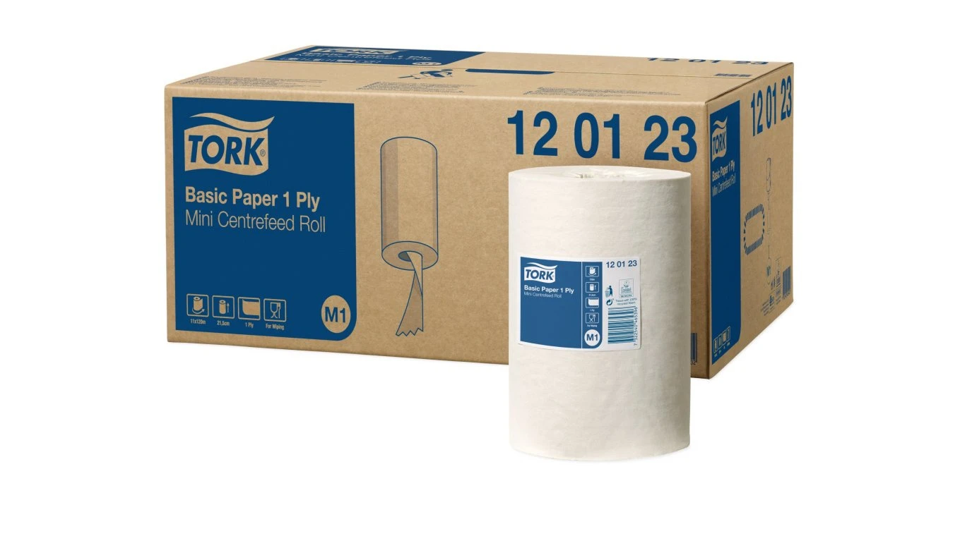 TORK Papier d'essuyage Basic Universal Mini 1 couche, 11 rouleaux