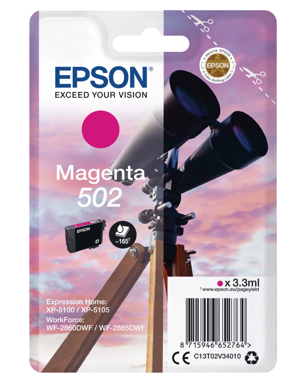 EPSON 502 Cartouche d'encre magenta