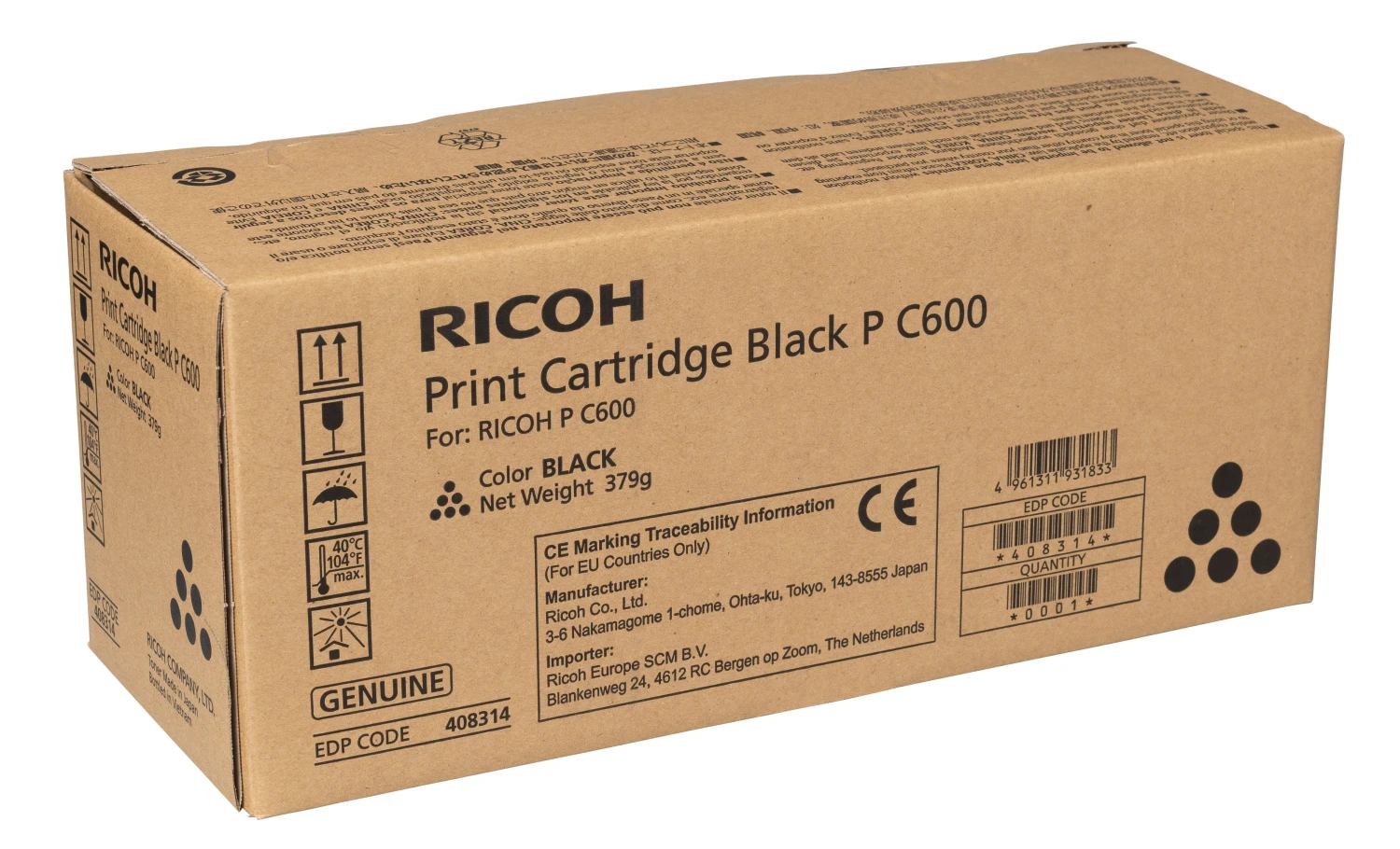 RICOH 408314 Toner schwarz