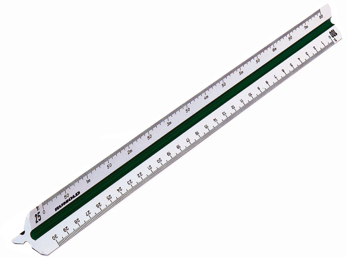 RUMOLD Dreikant-Massstab 150 - 30 cm - Architect 4
