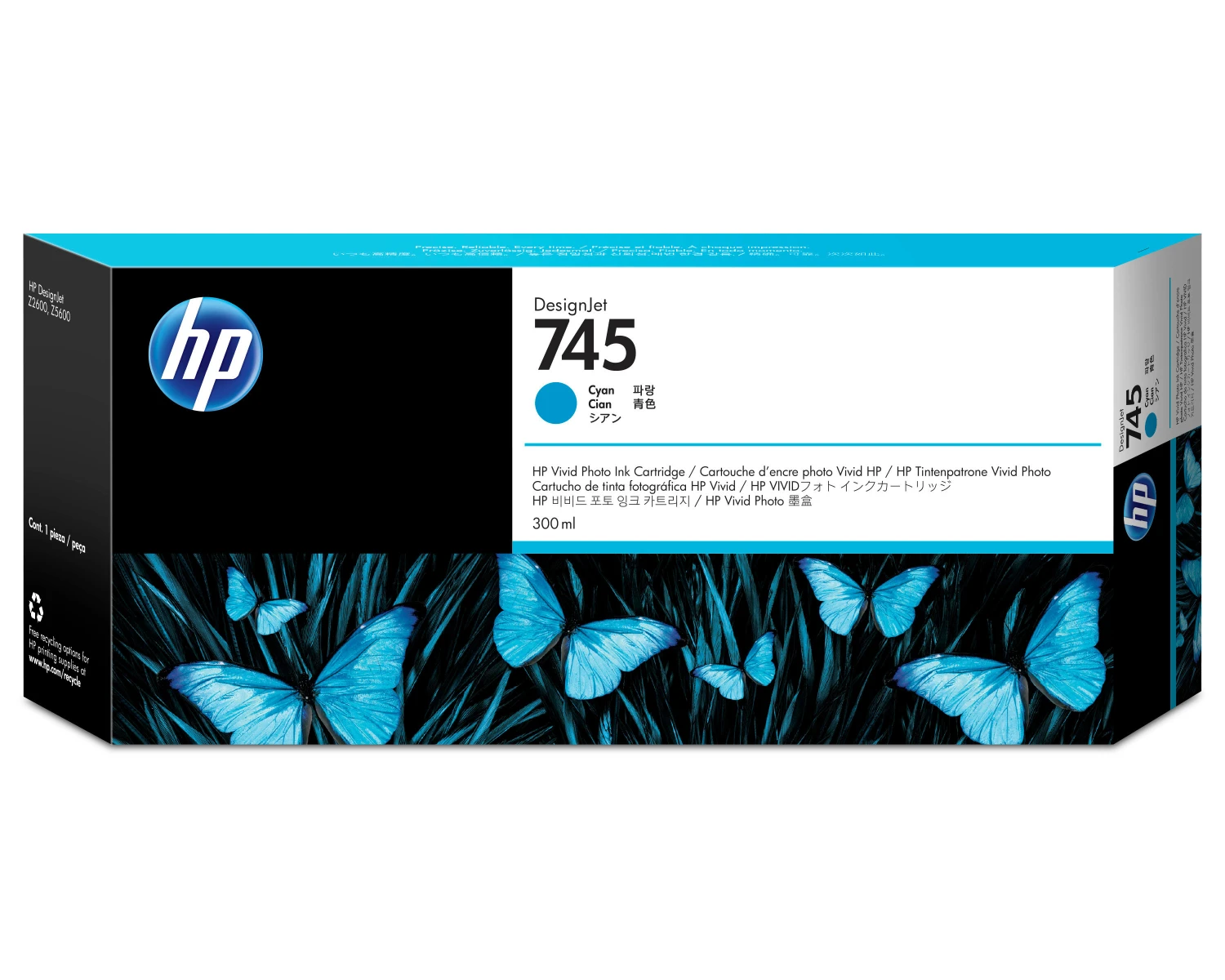 HP 745 Tintenpatrone cyan