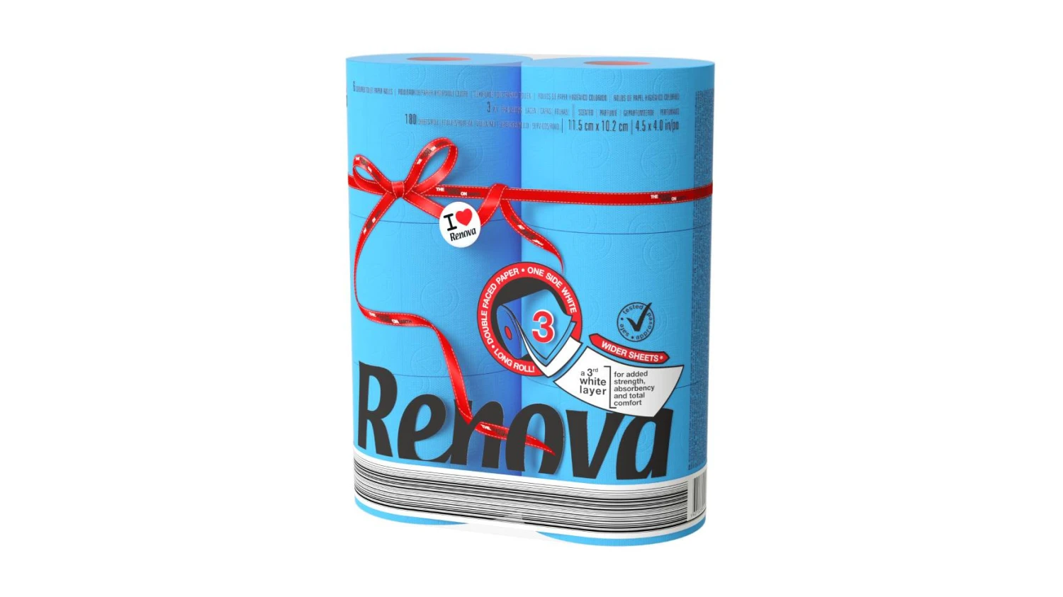 RENOVA Papier toilette Maxi Red Label, 3-couches, 6 rouleaux