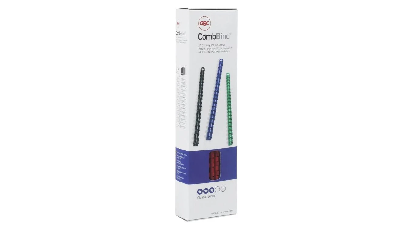 GBC Baguettes reliure plastique rond A4, Ø14 mm, 100 pcs.