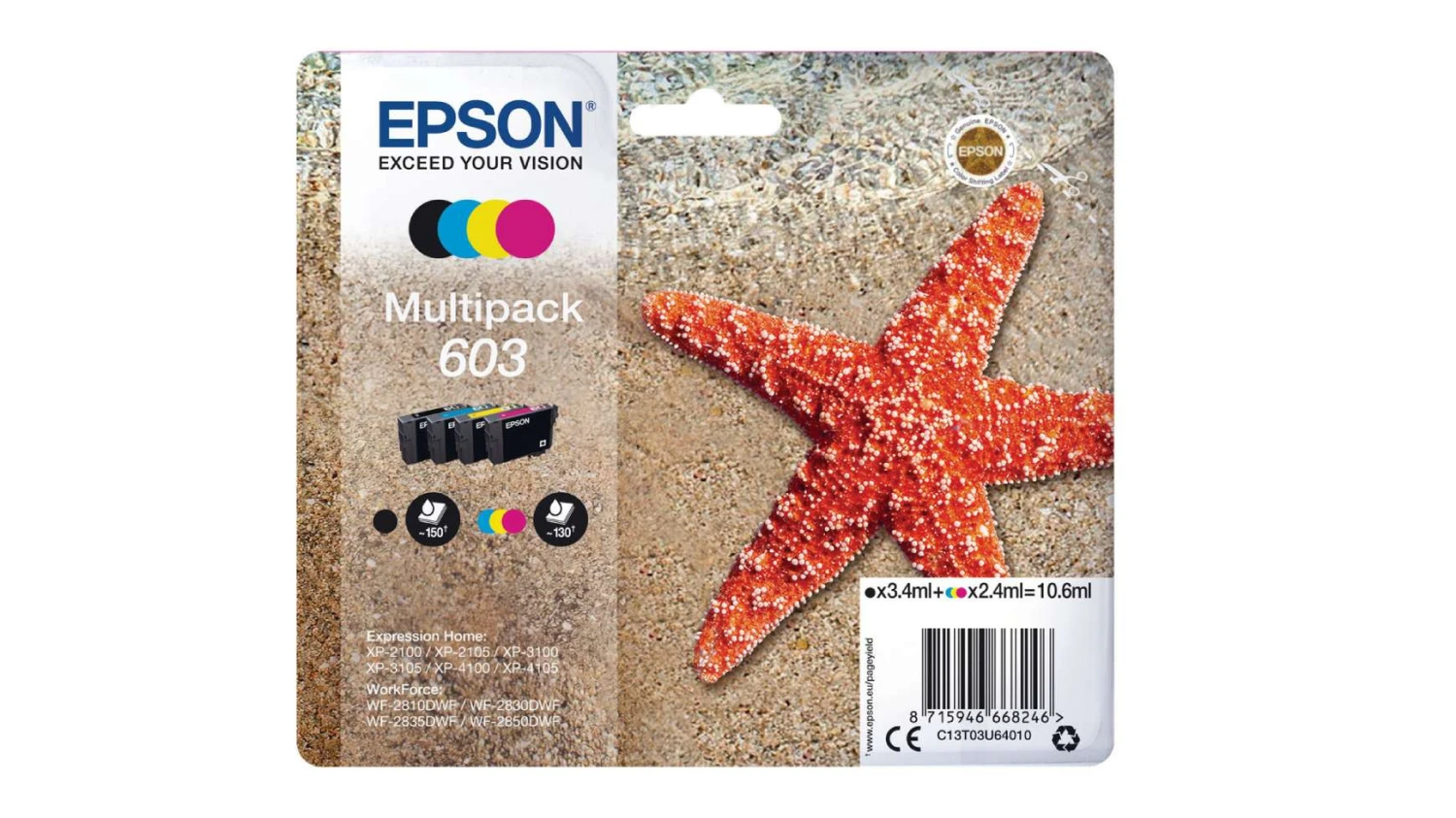 EPSON 603 Cartouches Cartouche d'encre CMYBK