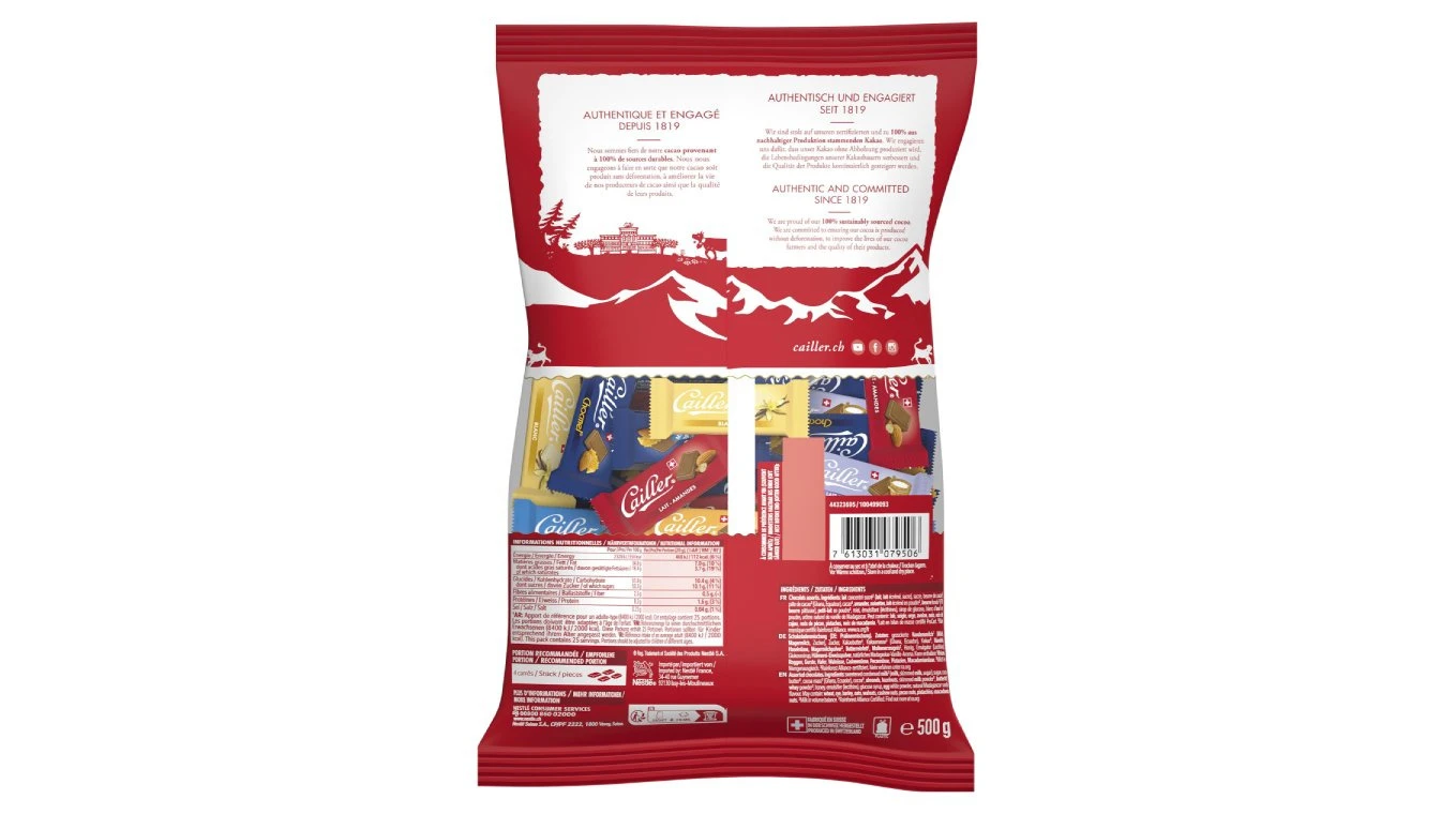 CAILLER Chocolat Napolitains 500 g