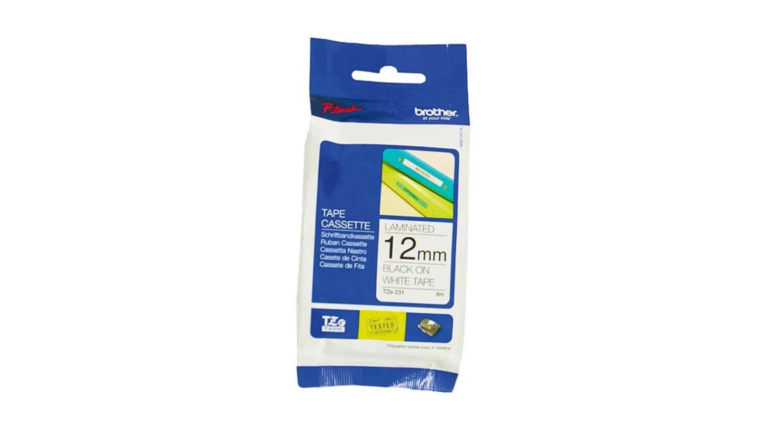 BROTHER P-TOUCH TZe-231 Schriftband 12 mm x 8 m