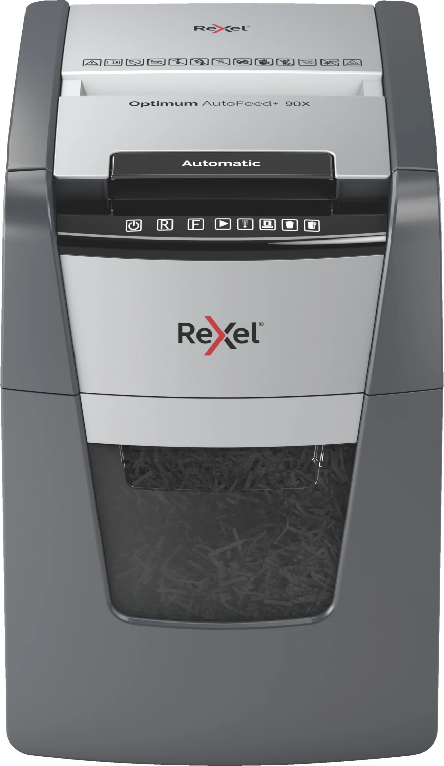 REXEL Aktenvernichter Optimum AF+ 90X, P-4, 20lt