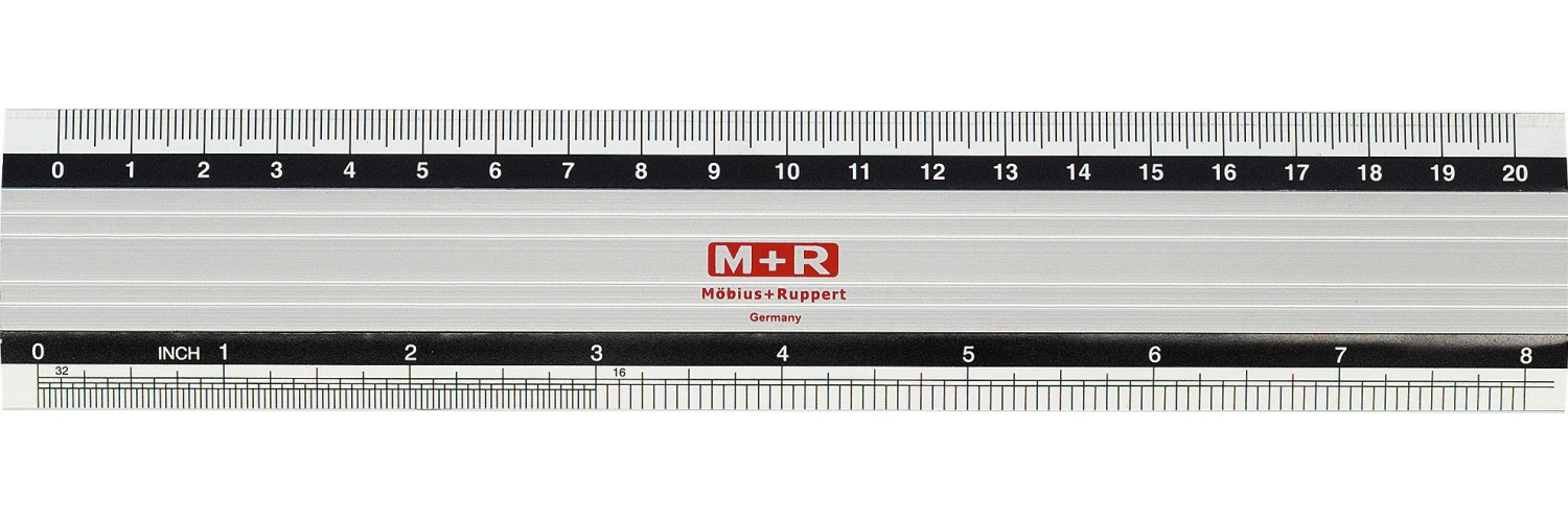 M+R Metall-Lineal 20cm