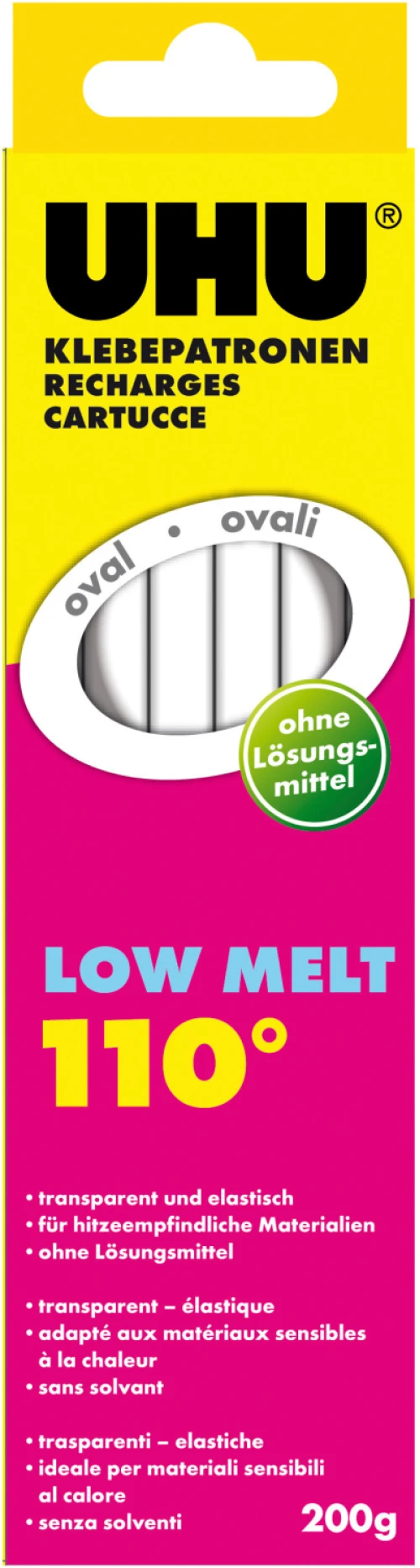 UHU Cartouches de colle sans solvant 200g