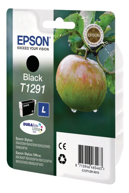 Epson Cartouche d'encre noir haute-capacité (C13T12914011, T1291)