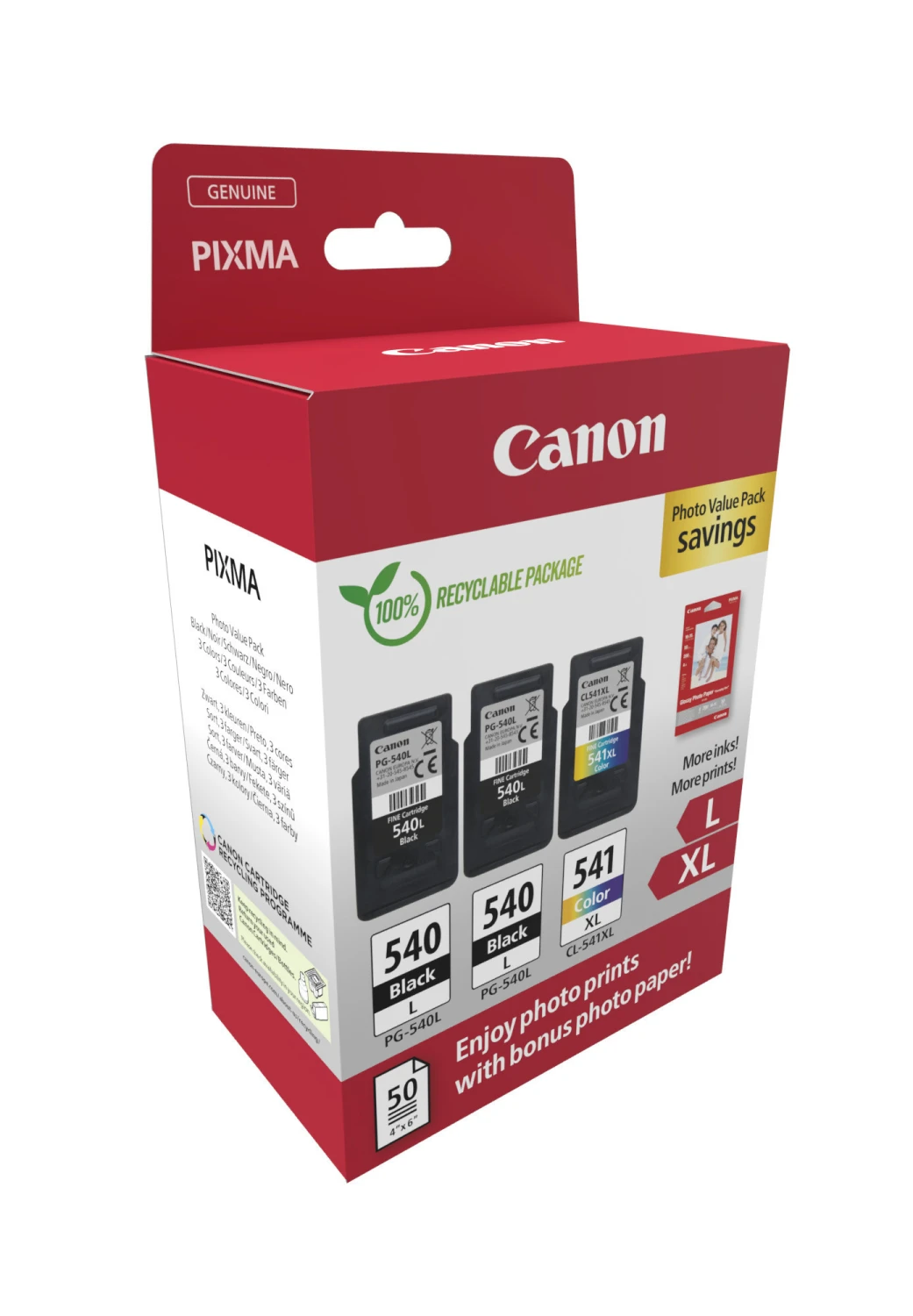 CANON 5224B015 Photo Value Pack L+XL BKCMY