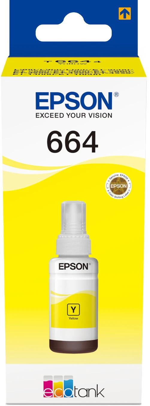 Epson réservoir d'encre jaune (C13T664440, T6644)