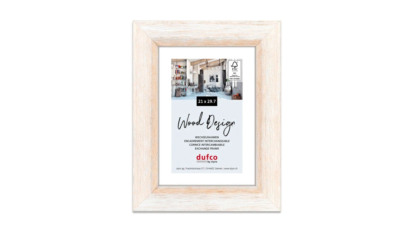 DUFCO "Birmingham" cadre photo en bois massif 21 x 29.7 cm