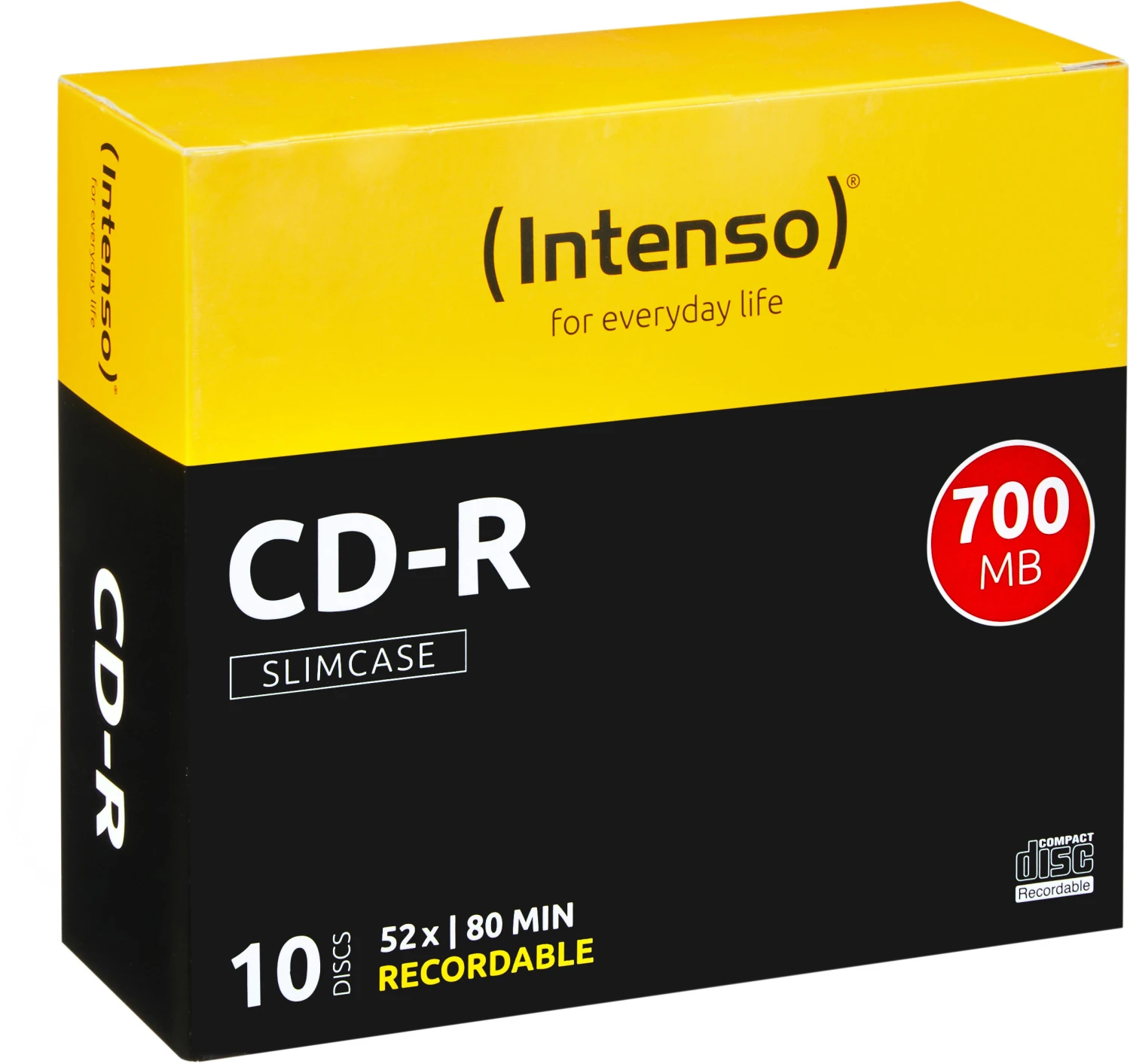 INTENSO CD-R Slim 80MIN/700MB - 10 pcs.