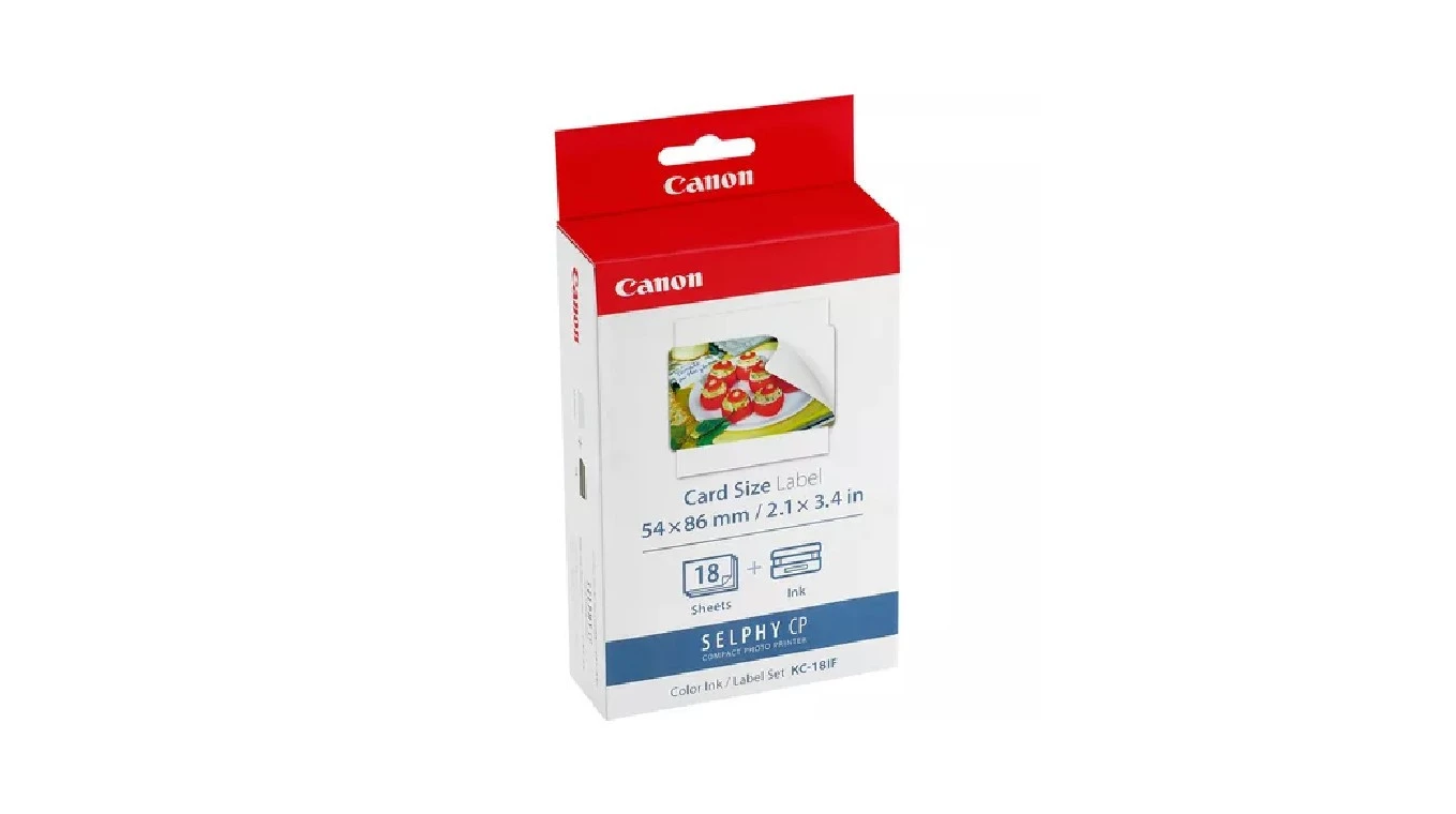 CANON KC-18IF Autocollants photo 54 x 86 mm, 18 feuilles