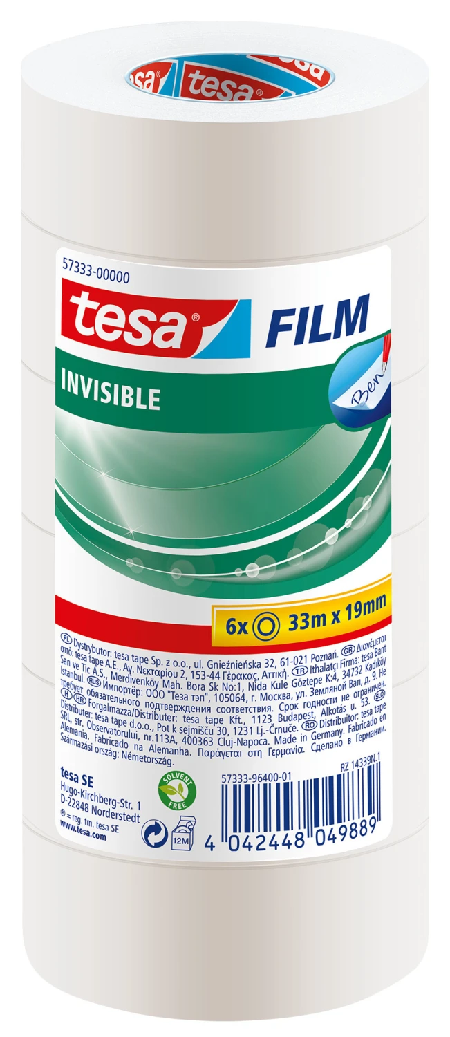 TESA Film Tape Invisible 19 mm x 33 m - 6 pcs.