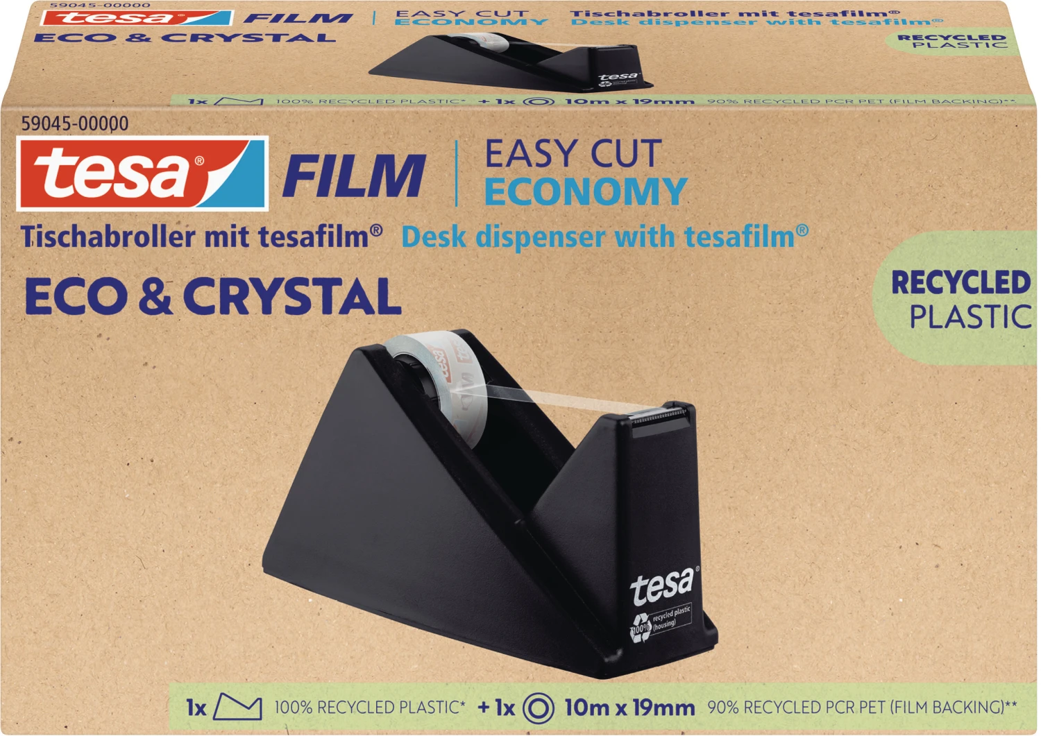 TESA Tesafilm Eco&Crystal Tischabroller Set