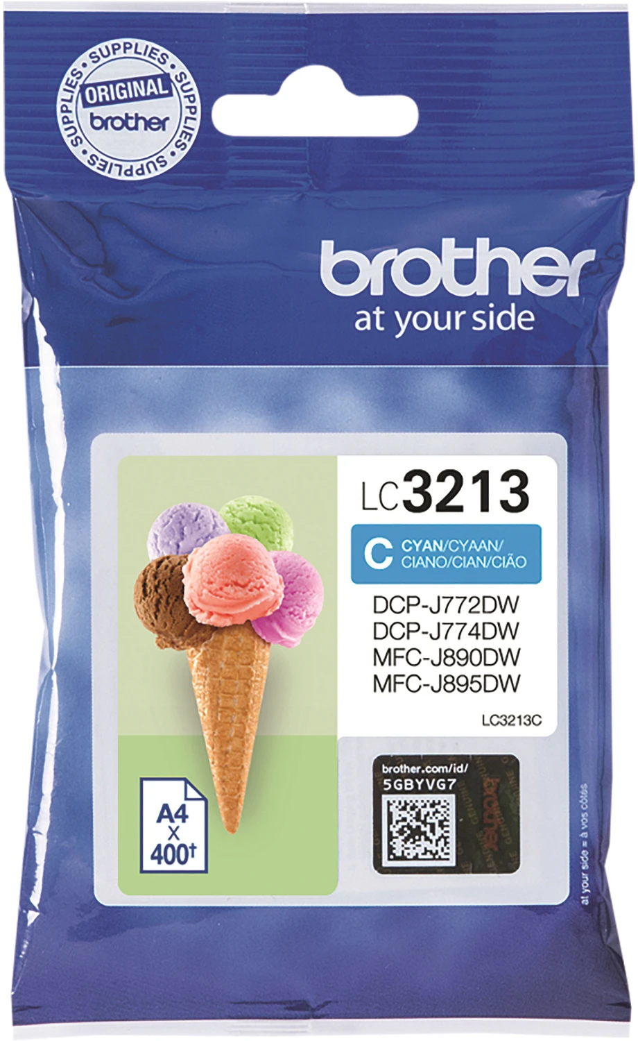 BROTHER LC3213C Tintenpatrone cyan